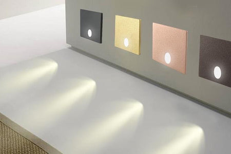 Mia - 3w Low Level Guide Light, 3k or 4k, available in round or square, white, Black, Dark Bronze, Gold and Copper