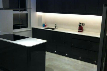 Our Ultra-Bright Neon Flex Strip Installed In A Stylish Modern Kitchen