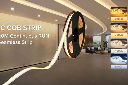 Great News Our IC COB Strip 20mtrs Continuous Run Seamless Strip is available now in 2700K, 3000K, 4000K, 6000K