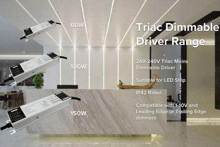 NEW Triac Dimmable Driver Range 60W, 100W & 150W Available