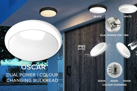 Oscar Dual Power /  Colour Changing Bulkhead