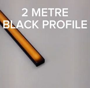 IN STOCK! 2MTR Black Flat Aluminium Profile including frosted / black diffuser, end caps, mounting clips. See link: https://savelightuk.com/products/2-metre-black-flat-aluminum-profile-with-frosted-black-diffuser #blackprofile #profile #ledstriplights