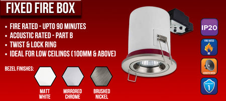 AVAILABLE NOW NEW Range of Fire Rated Downlights!