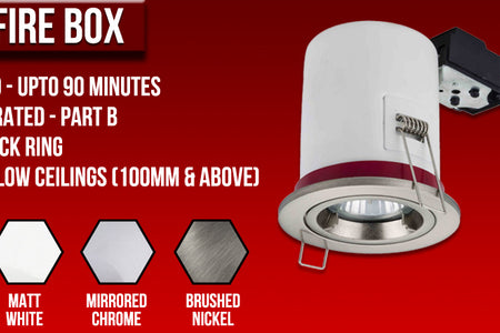 AVAILABLE NOW NEW Range of Fire Rated Downlights!
