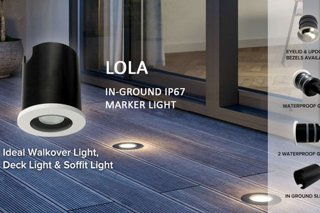 New Arrivals: Outdoors Marker Lights with the 2.5W Lola IP67 In Ground and 3W Ella IP65 Waterproof