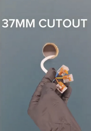 Our Chloe 3w Marker Light includes inline CCT colour change switch, (2800K, 4000K, & 6000K) #downlights #nichelighting #soffitlighting #homedecor