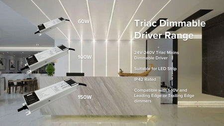 NEW Triac Dimmable Driver Range 60W, 100W & 150W Available