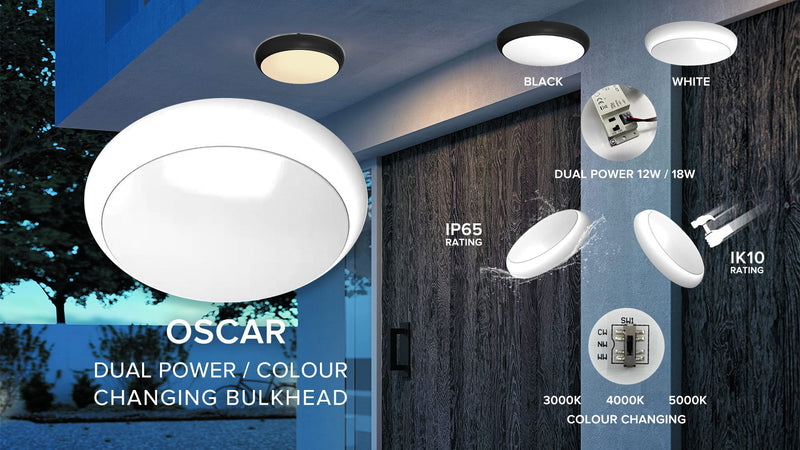 Oscar Dual Power /  Colour Changing Bulkhead