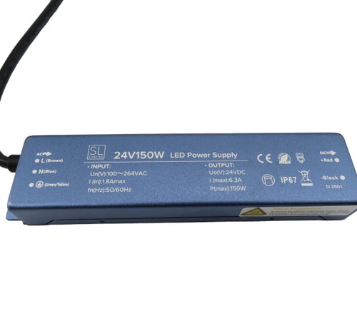 Load image into Gallery viewer, 150W 24V Super Slim IP67 LED Strip Driver
