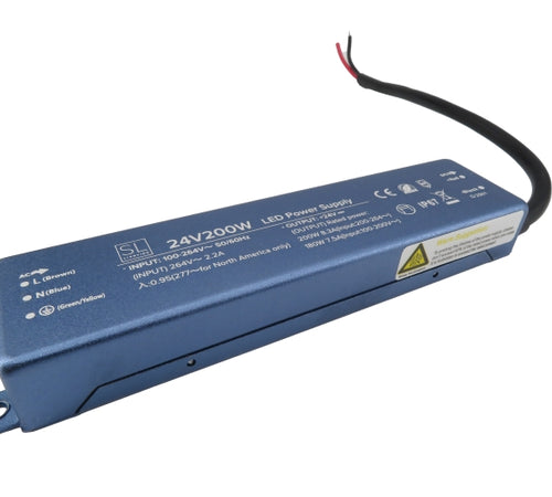 Load image into Gallery viewer, 200W 24V Super Slim IP67 LED Strip Driver
