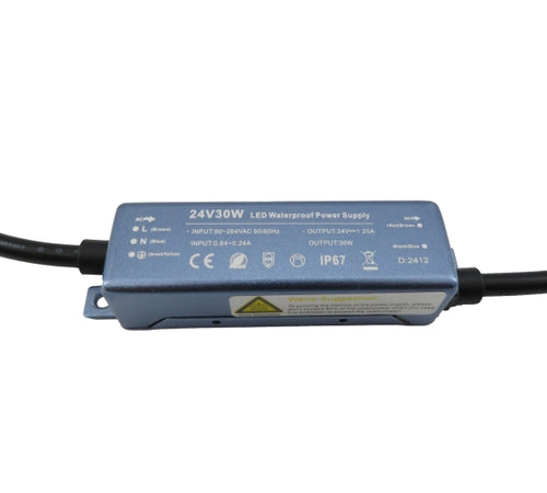 Load image into Gallery viewer, 30W 24V Super Slim IP67 LED Strip Driver
