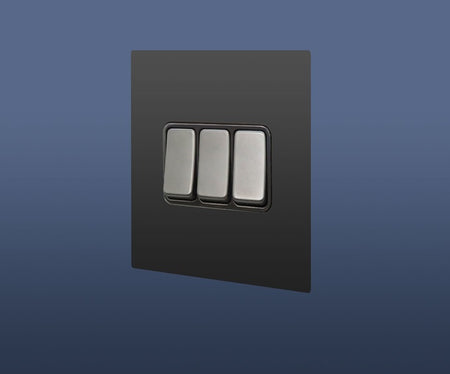 3 GANG 2 WAY ROCKER LIGHT SWITCH