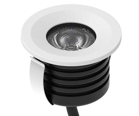 (NEW) 3W Ella IP65 Marker Light / Downlight - White & Brushed Nickel (Driver included)