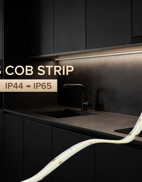 Load image into Gallery viewer, 8W COB strip, 4000K Cool White, Continue run up to 20 Meters. 324pcs LED/M, DC24 , 90lm/W, CRI 90, 20M/roll, 10MM PCB, IP44
