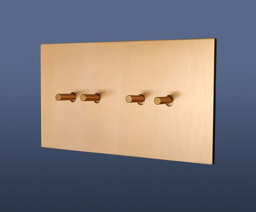 Load image into Gallery viewer, 4 GANG 2 WAY TOGGLE LIGHT SWITCH
