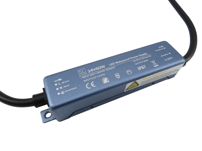 60W 24V Super Slim IP67 LED Strip Driver – SL LIGHTING