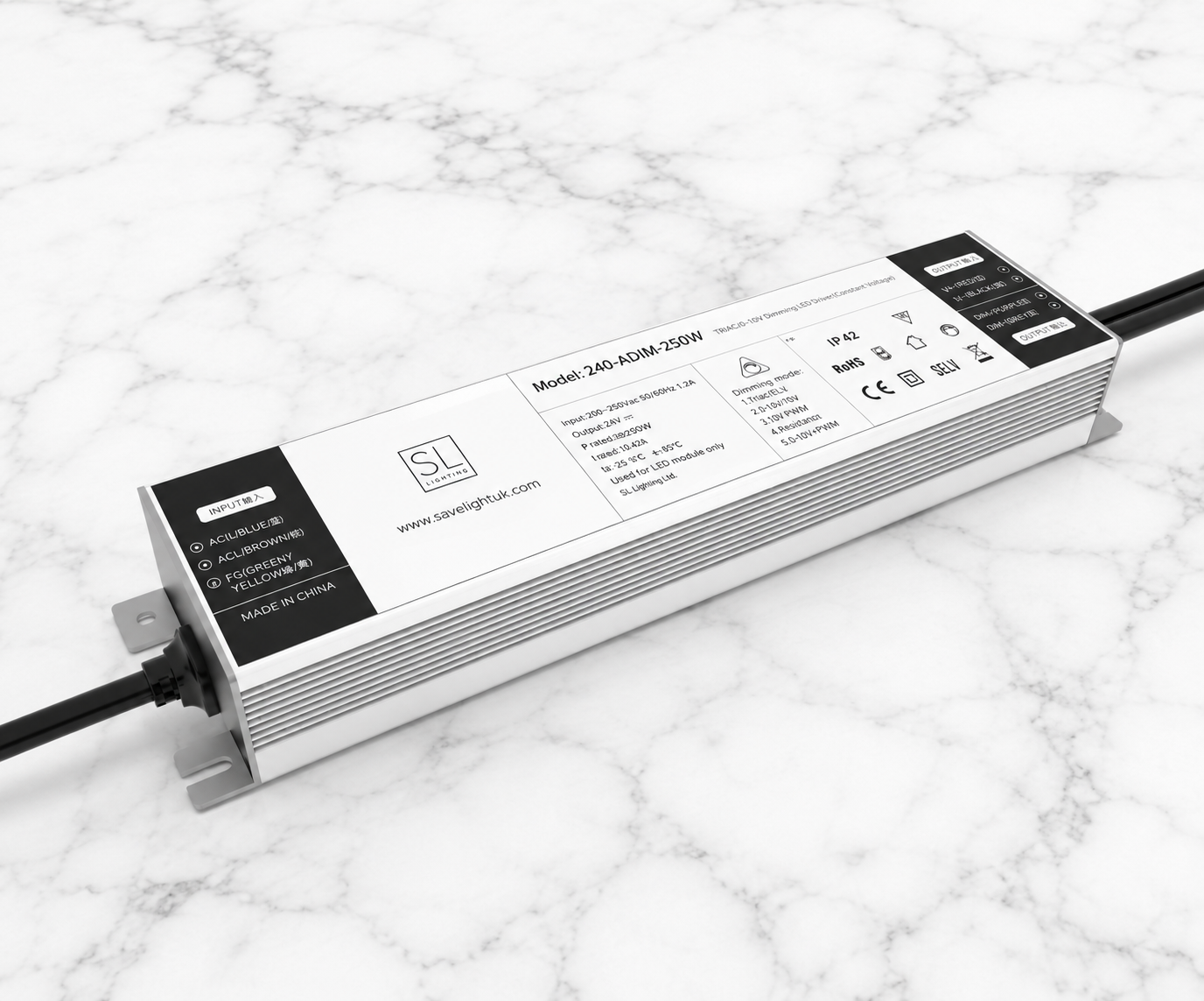 250W 24V-240V LED Strip Triac Mains Dimmable Driver