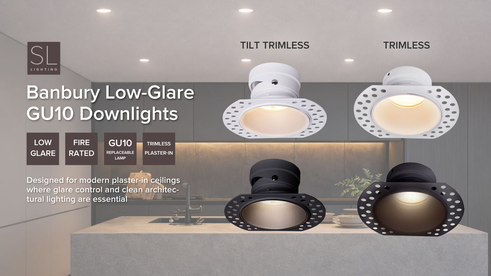 Banbury Trimless Fire Rated Downlight (IP65)