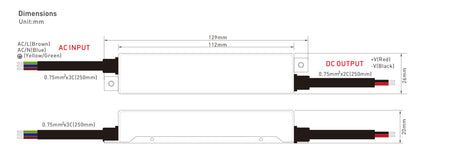 100W 24V Super Slim IP67 LED Strip Driver