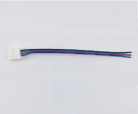 Grip LED Strip 10mm Single End Connector RGB