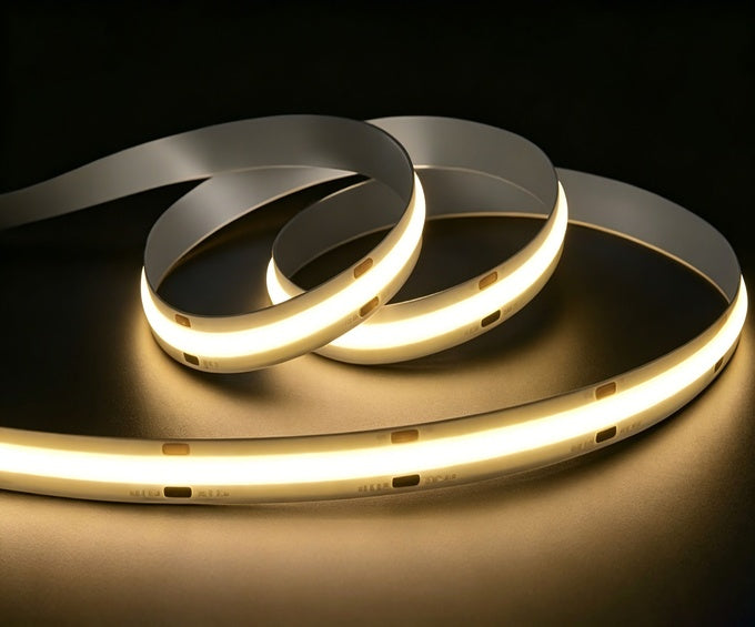 High Power Nano Coated Indoor Waterproof IP65 COB Strip,15W/M, 528 LEDs/M, 110lm/W, CRI 90, 10mm PCB