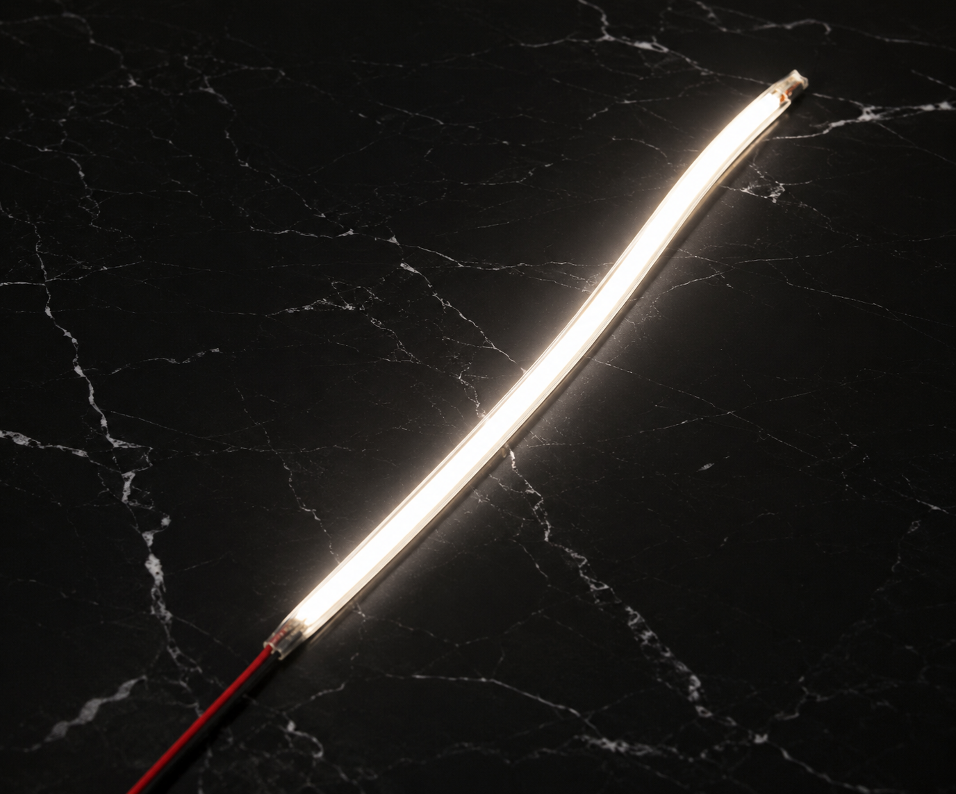Cut Anywhere Narrow 5mm Nano Coated Indoor Waterproof IP65 COB Strip, 8W/M,5mm Width COB LED Strip, 24V, 528 LEDs/M, 480lm/m, 5mm PCB, 10 Metres/ Reel