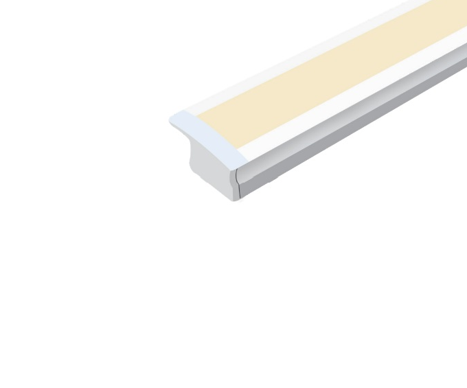 Deep Recessed Profile with Milky Diffuser. 4x Mounting Clips and 2x End Caps included.
