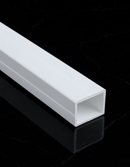 19mm x 13mm 2 METRES WIDE SURFACE PROFILE, 2 End Caps, 4 Mounted Cilps