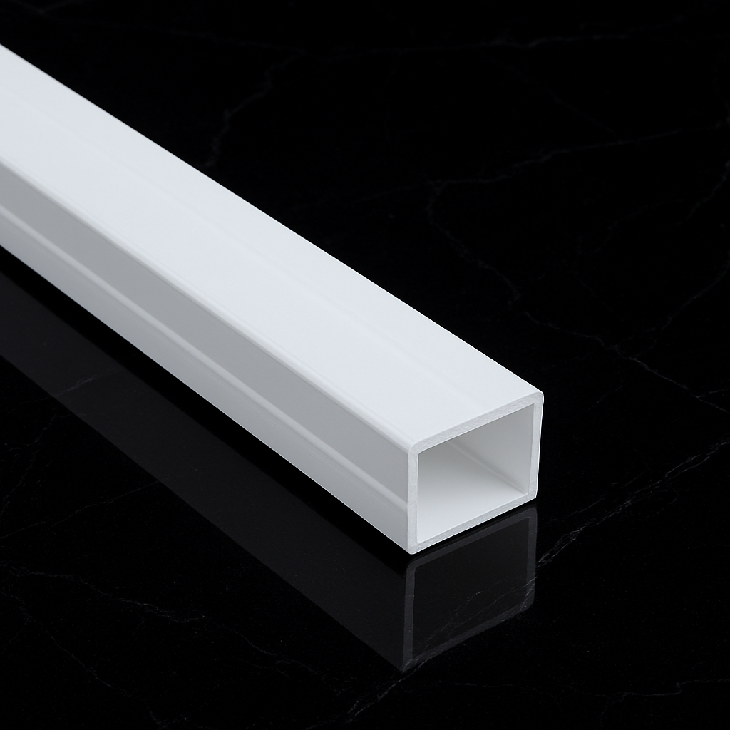 19mm x 13mm 2 METRES WIDE SURFACE PROFILE, 2 End Caps, 4 Mounted Cilps