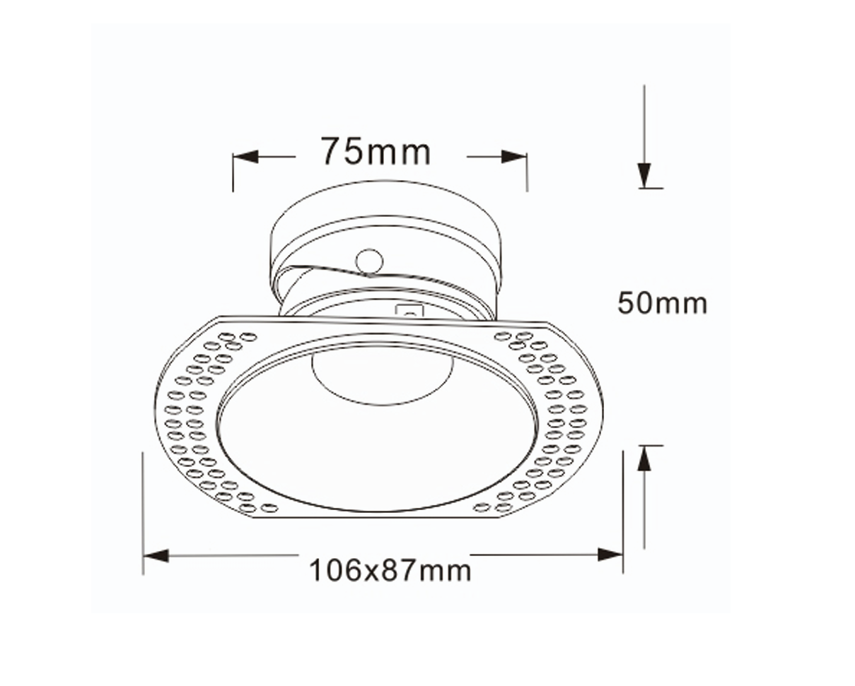 Banbury Trimless Tilt Fire Rated Downlight (IP65)