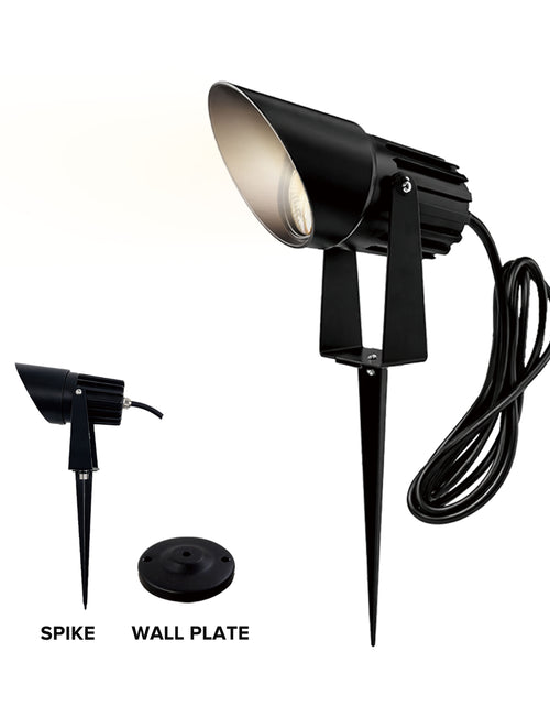 Load image into Gallery viewer, 10W Ground Lawn Light IP65 with Spike &amp; Wall Plate 3000K, 3 Meters Cable. With extra Cap

