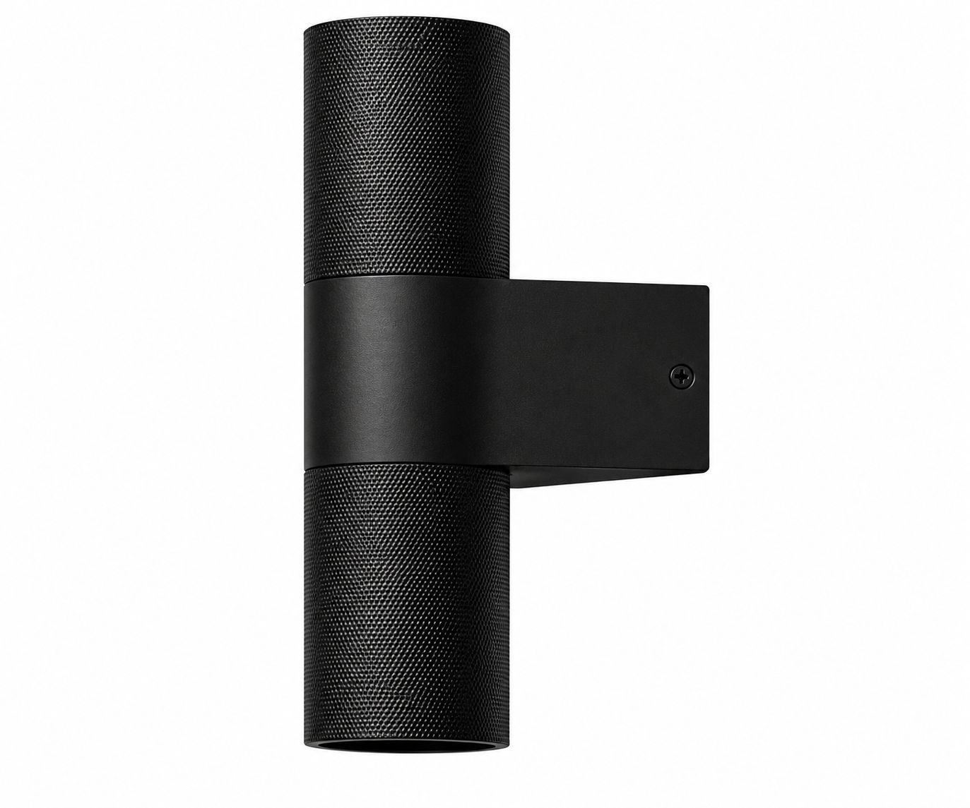 Knurled GU10 UP / Down Wall Light - Black / Bronze / Gold
