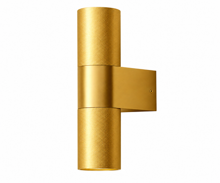 Knurled GU10 UP / Down Wall Light - Black / Bronze / Gold