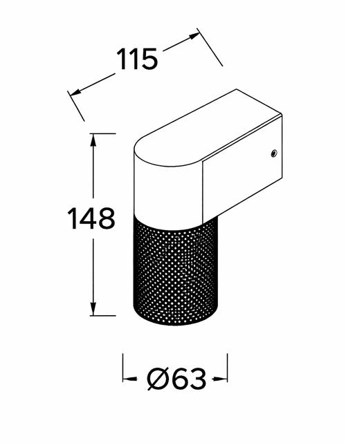 Load image into Gallery viewer, KNURLED Dark Bronze GU10 Down IP44 Indoor/Outdoor Wall Light (NEW)
