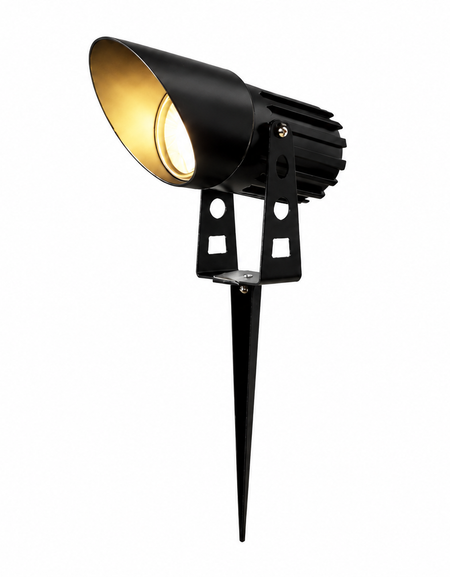 5W Ground Lawn Light IP65 with Spike & Wall Plate – 3000K / 4500K, 2m Cable (With Anti-Glare Cap)