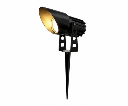5W Ground Lawn Light IP65 with Spike & Wall Plate – 3000K / 4500K, 2m Cable (With Anti-Glare Cap)