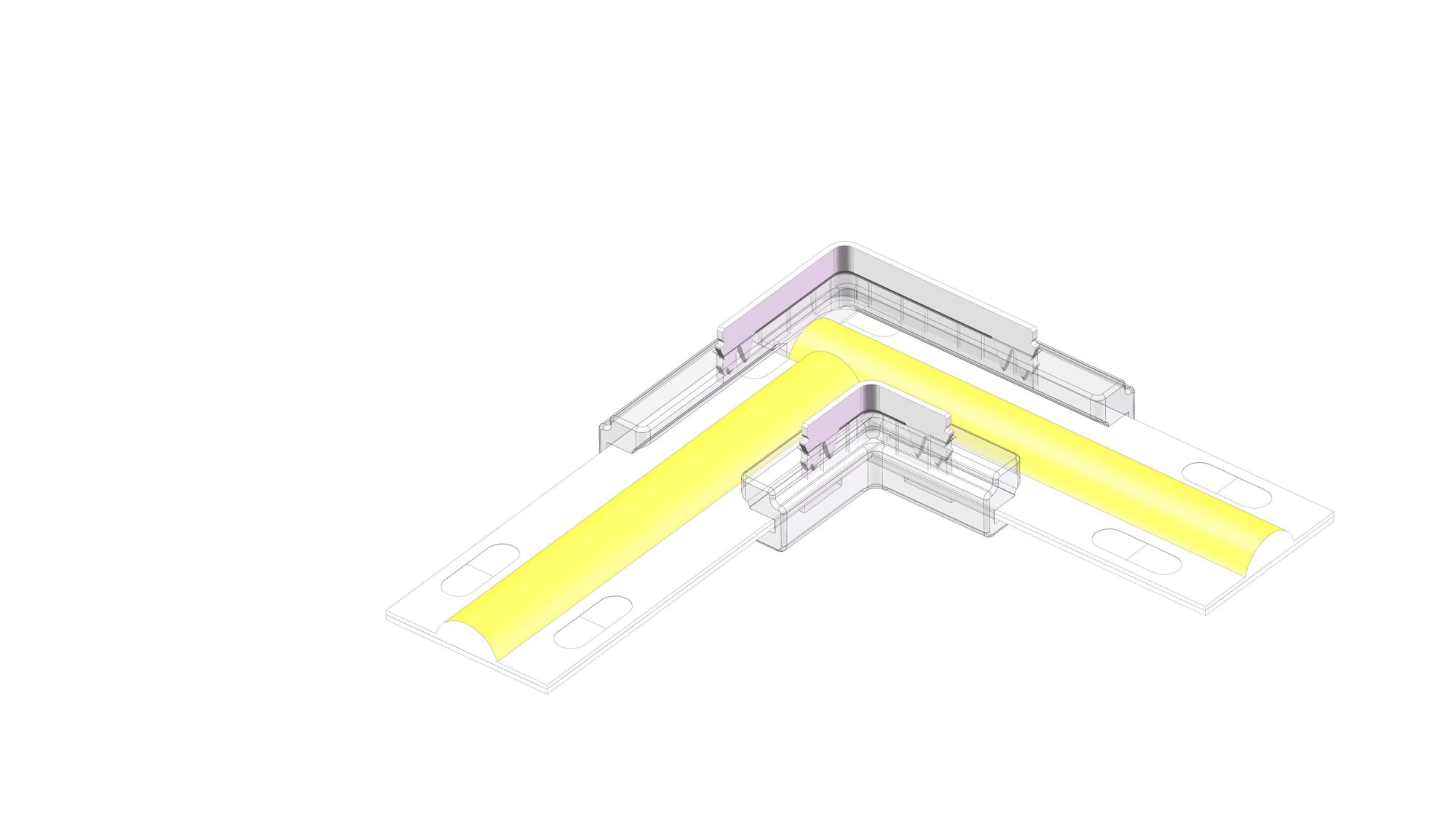 RGBW COB L Connector 12mm width