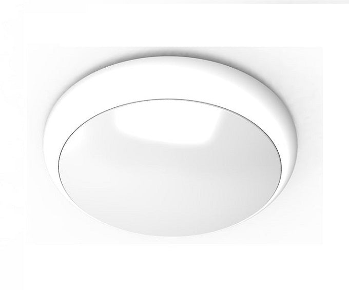 Oscar Modular 12W/18/24W 3 x Powers Switchable CCT Standard IP65 Bulkhead, IK10 100lm/W, Φ300*70mm White Bezel