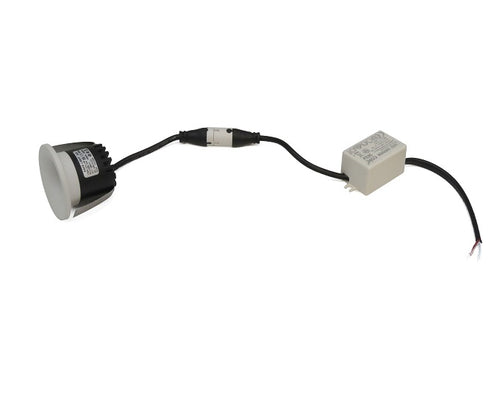 Load image into Gallery viewer, Chloe 3W CCT Colour Switchable LED Fluted Marker Light - Brushed Nickel Finish
