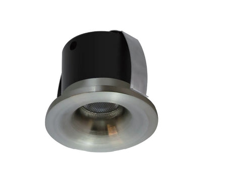 Chloe 3W CCT Colour Switchable Fluted Marker Light - Matt White / Brush Nicket Finish