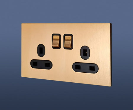 13A MF DOUBLE SWITCH SOCKET