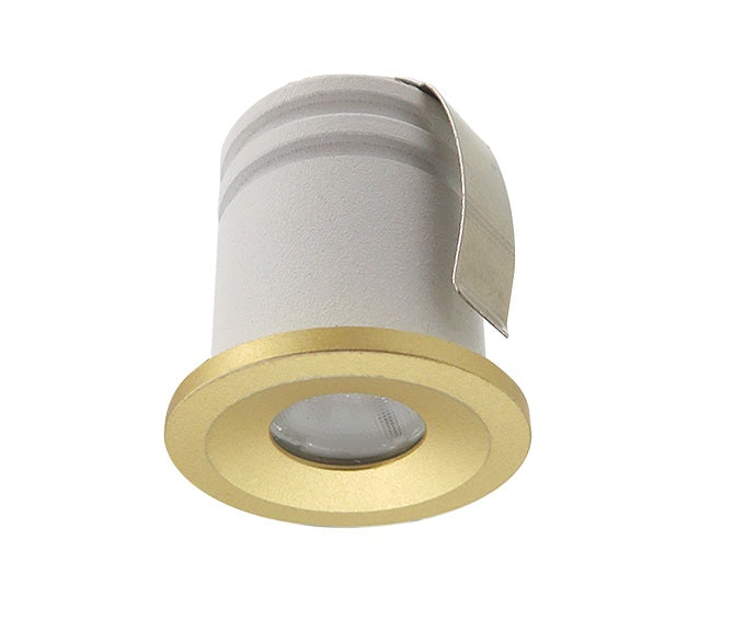 Ella 1W IP65 In Ground Marker Light / Downlight - Gold (Driver included)