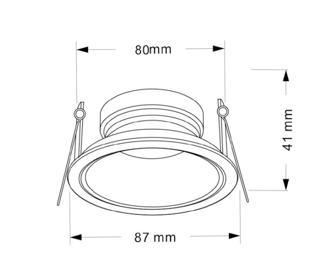 Banbury Fixed Fire Rated GU10 Downlight