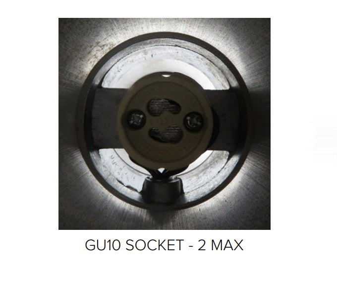 Knurled GU10 UP / Down Wall Light - BRONZE