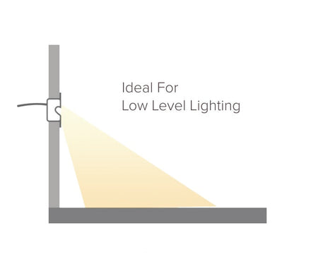 3W Round Mia Low Level Light -  White Finish (Driver included)