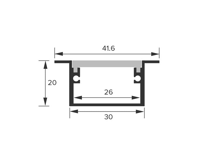 IP65 Recessed Profile