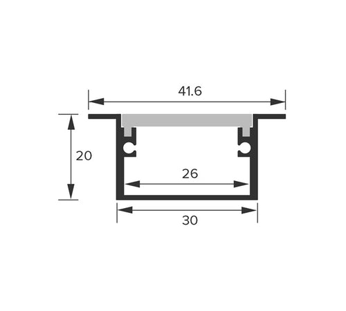 Load image into Gallery viewer, IP65 Recessed Profile
