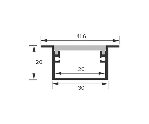 Load image into Gallery viewer, IP65 Flanged In-Ground Profile
