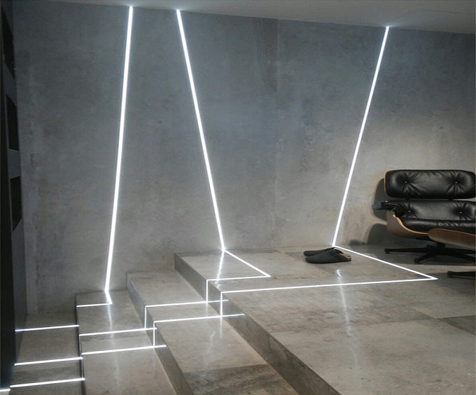 20MM - TRIMLESS PLASTER-IN  ALUMINIUM EXTRUSION