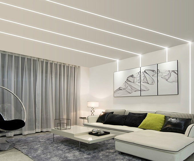 20MM - TRIMLESS PLASTER-IN  ALUMINIUM EXTRUSION